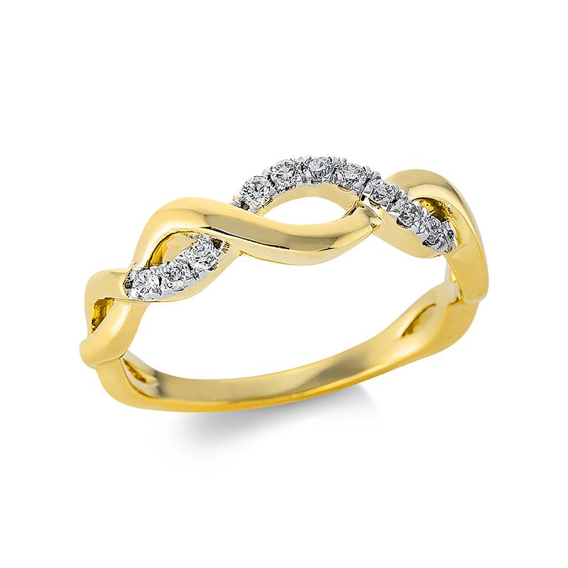 Pure! Diamonds Jewelry - Anneau solitaire 18 kt