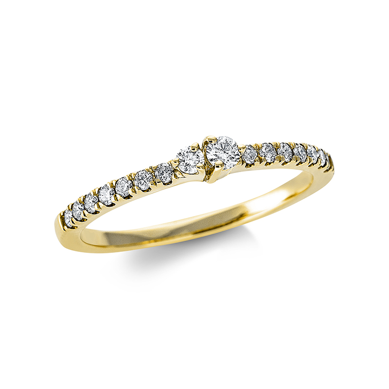 Pure! Diamonds Jewelry - Solitairring 18 kt