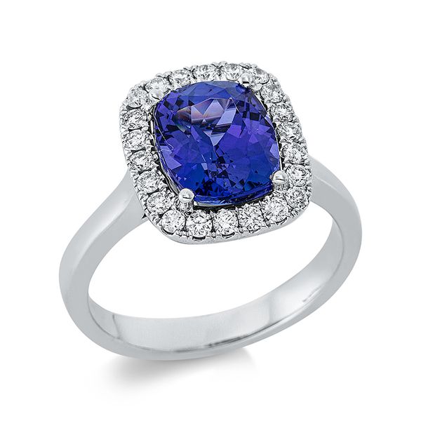 Pure! Diamonds Jewelry - Farbsteinring 4er-Krappe 18 kt Pure! Diamonds Jewelry - Farbsteinring 4er-Krappe 18 kt