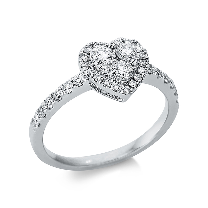 Pure! Diamonds Jewelry - Anneau solitaire 18 kt  "Herz"