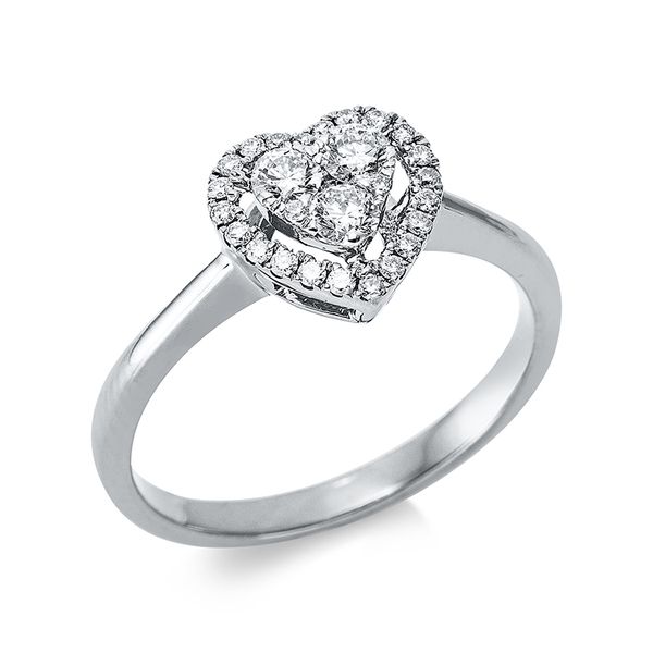 Pure! Diamonds Jewelry - Solitairering 18 kt "Herz" Pure! Diamonds Jewelry - Solitairering 18 kt "Herz"