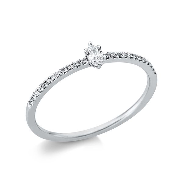 Pure! Diamonds Jewelry - Solitairering 2er-Krappe 18 kt