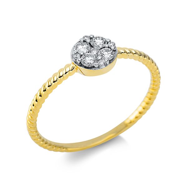 Pure! Diamonds Jewelry - Solitairering 18 KT "Kreis" Pure! Diamonds Jewelry - Solitairering 18 KT "Kreis"