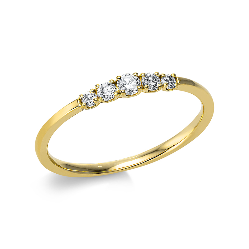 Pure! Diamonds Jewelry - Anneau solitaire 18 kt