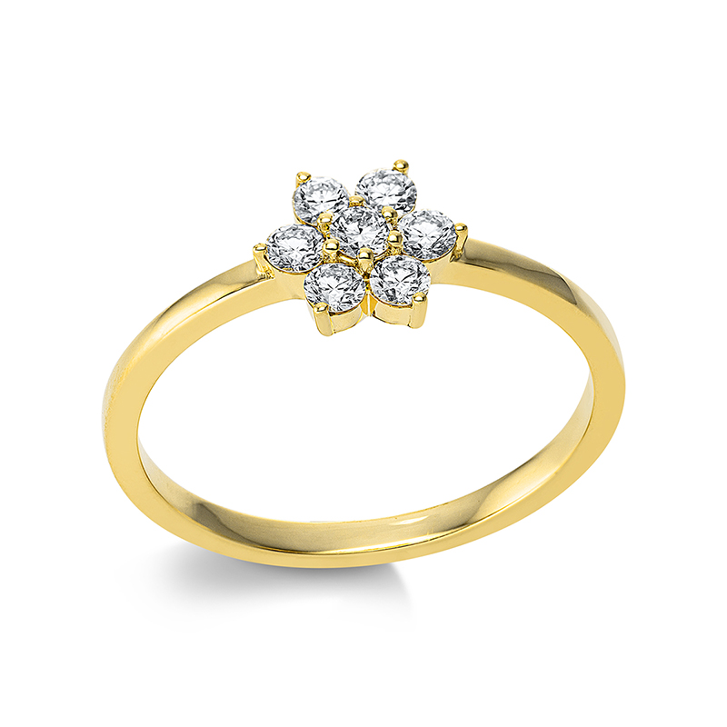 Pure! Diamonds Jewelry - Solitairring 18 kt