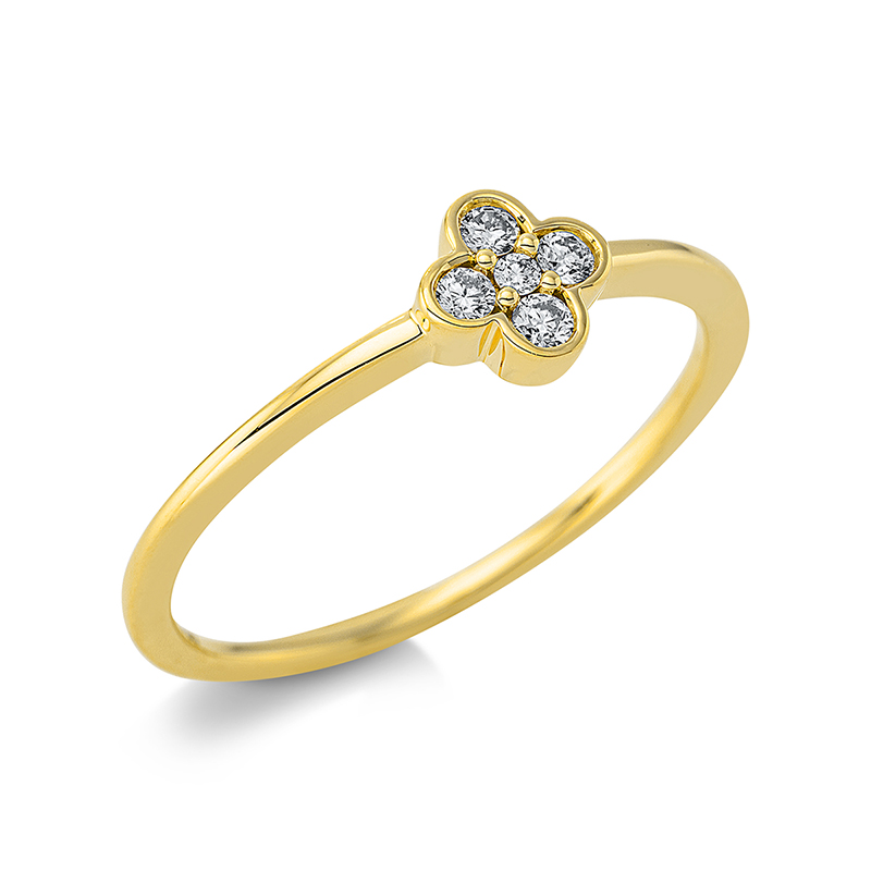 Pure! Diamonds Jewelry - Anello solitarioio 18 kt