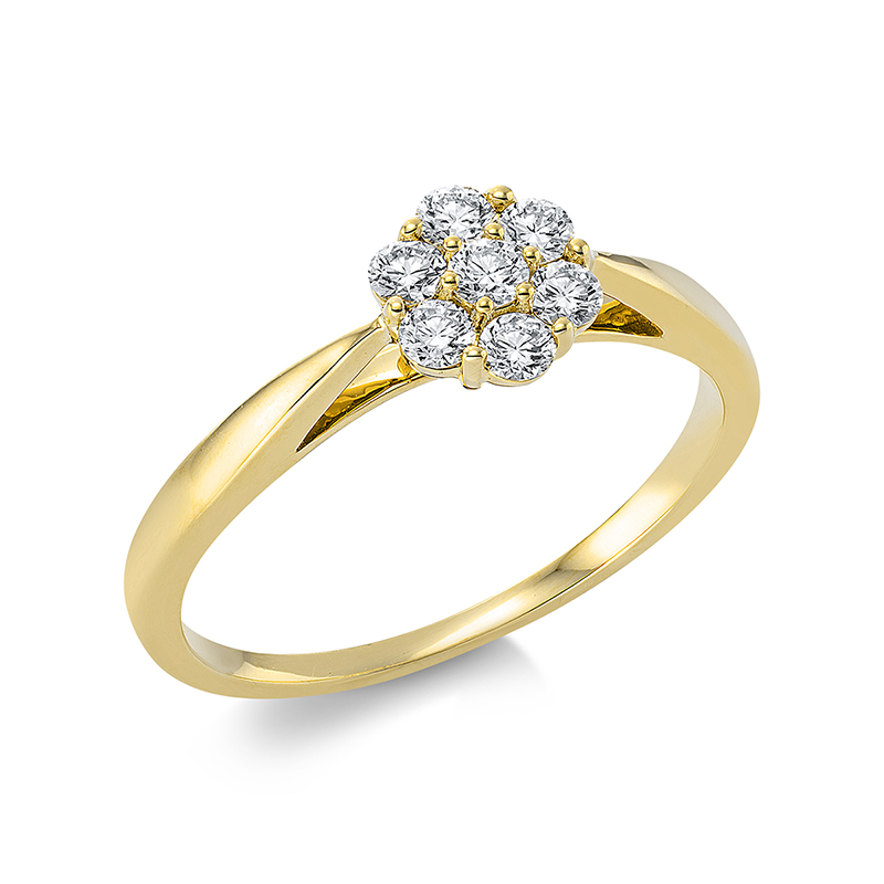 Pure! Diamonds Jewelry - Solitairering 18 kt