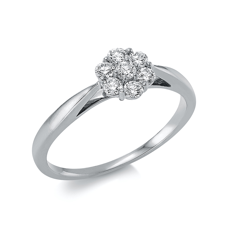 Pure! Diamonds Jewelry - Solitairering 18 kt