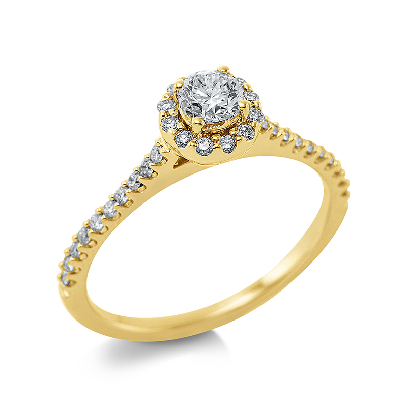 Pure! Diamonds Jewelry - Solitairering 18 kt