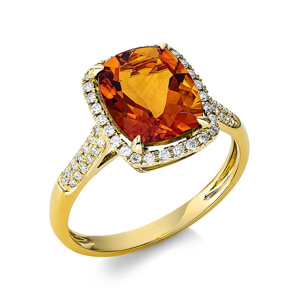 Pure! Diamonds Jewelry - Farbsteinring 4er-Krappe 18 kt