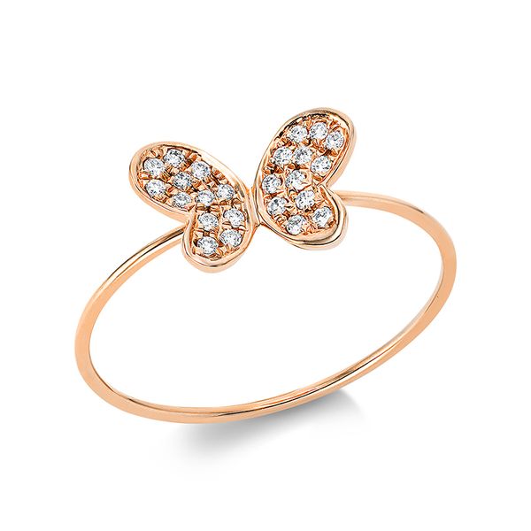 Pure! Diamonds Jewelry - Solitairering 18 kt "Schmetterling" Pure! Diamonds Jewelry - Solitairering 18 kt "Schmetterling"