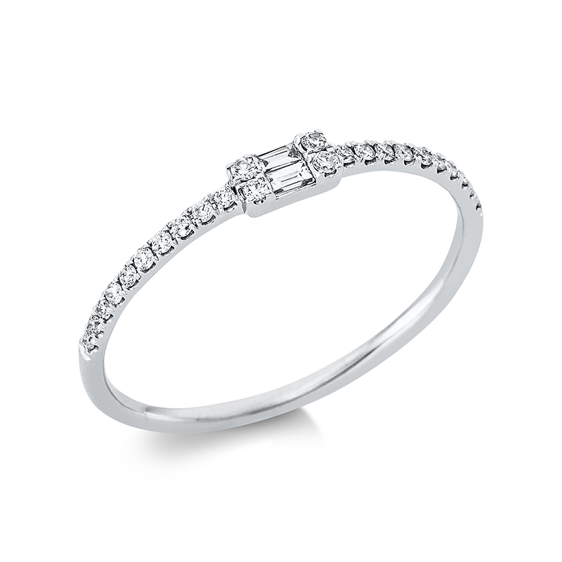 Pure! Diamonds Jewelry - Anello solitarioio 18 kt