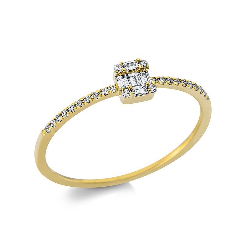 Pure! Diamonds Jewelry - Anneau solitaire 18 kt