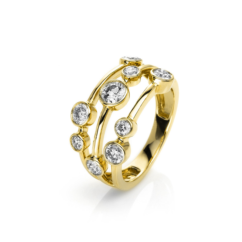 Pure! Diamonds Jewelry - Solitairering Zae 18 kt