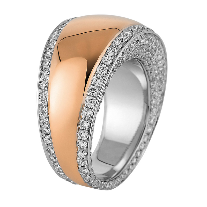 Pure! Diamonds Jewelry - Solitairering 18 KT, polished