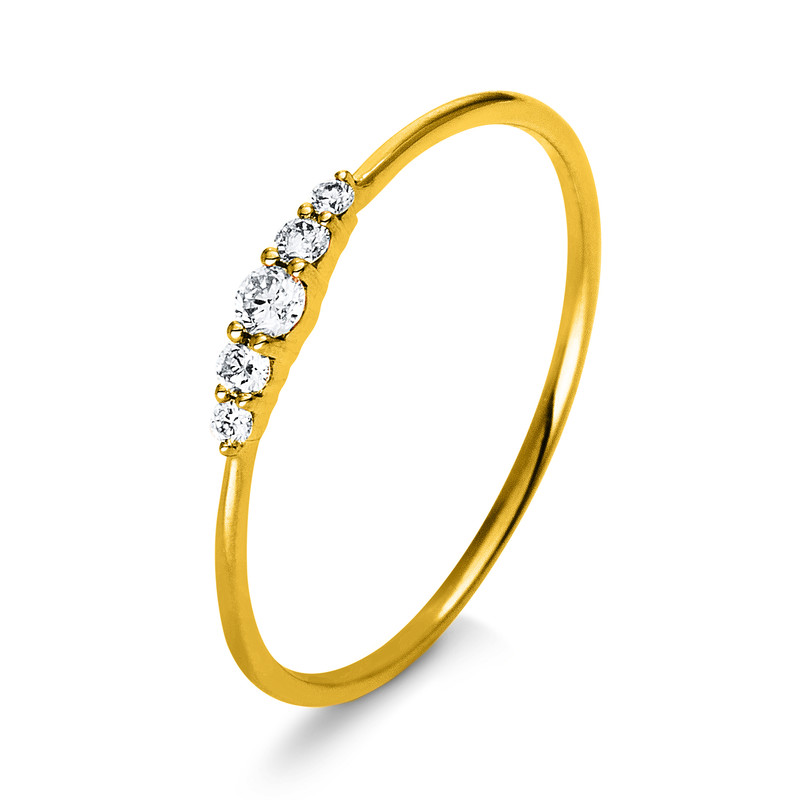 Pure! Diamonds Jewelry - Anello solitarioio 14 kt