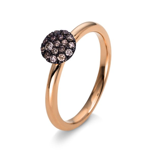 Pure! Diamonds Jewelry - Anello con pave 18 kt Incastonatura rodiata nera Pure! Diamonds Jewelry - Anello con pave 18 kt Incastonatura rodiata nera