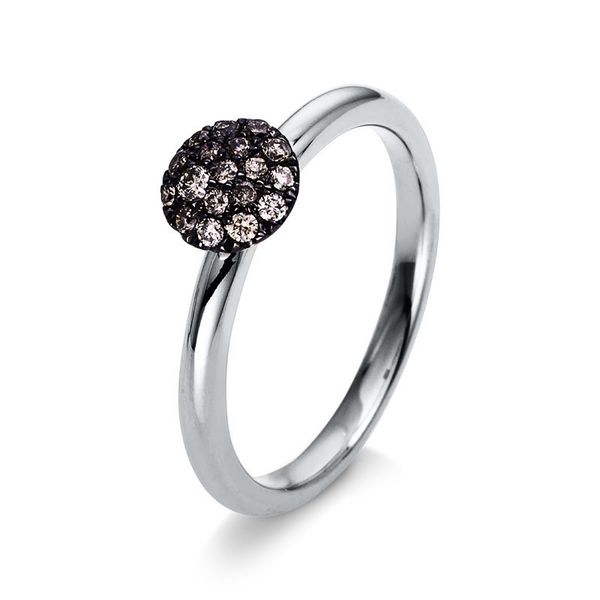 Pure! Diamonds Jewelry - Pavéring 18 kt , Fassung schwarz rhodiniert Pure! Diamonds Jewelry - Pavéring 18 kt , Fassung schwarz rhodiniert