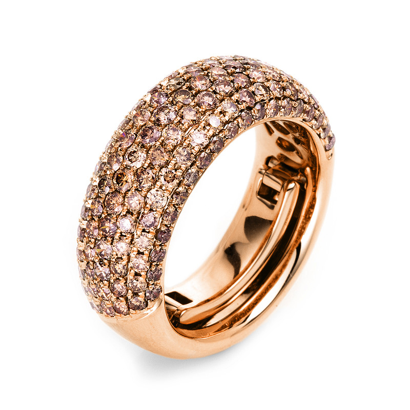 Pure! Diamonds Jewelry - anneau pavé 18 kt