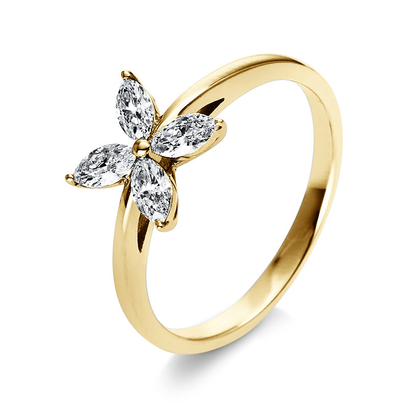 Pure! Diamonds Jewelry - Solitairering 18 kt