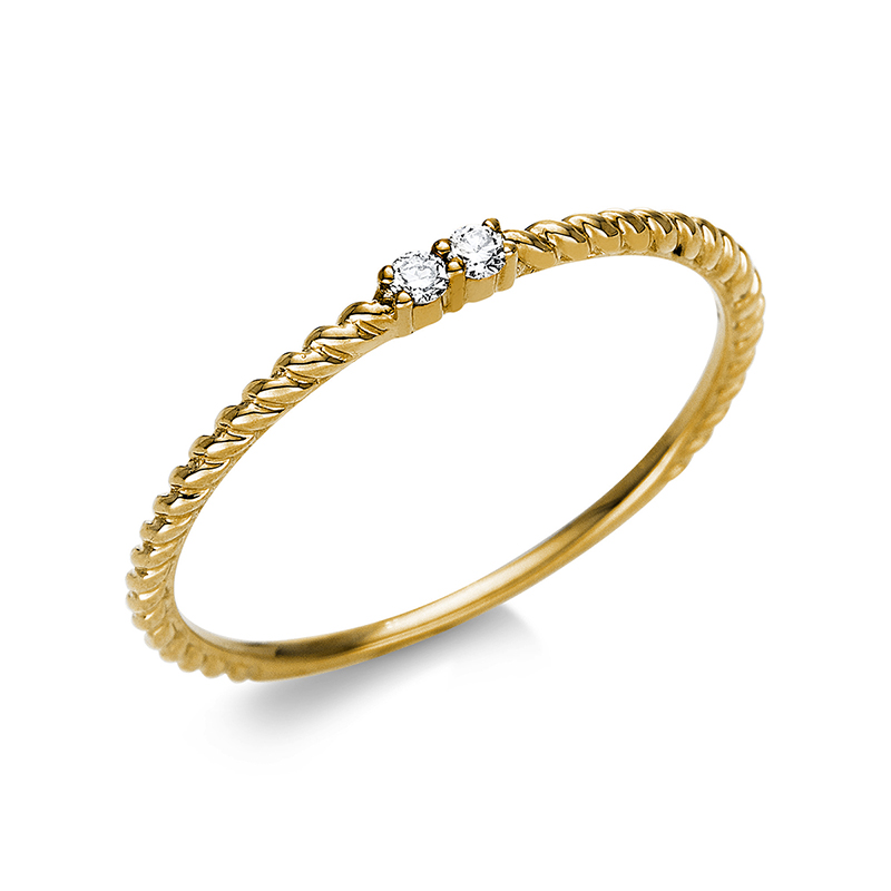 Pure! Diamonds Jewelry - Anneau solitaire 18 kt