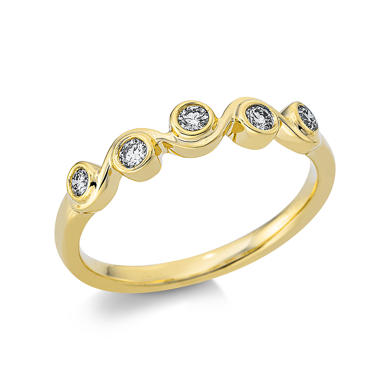 Pure! Diamonds Jewelry - Anneau solitaire 18 kt