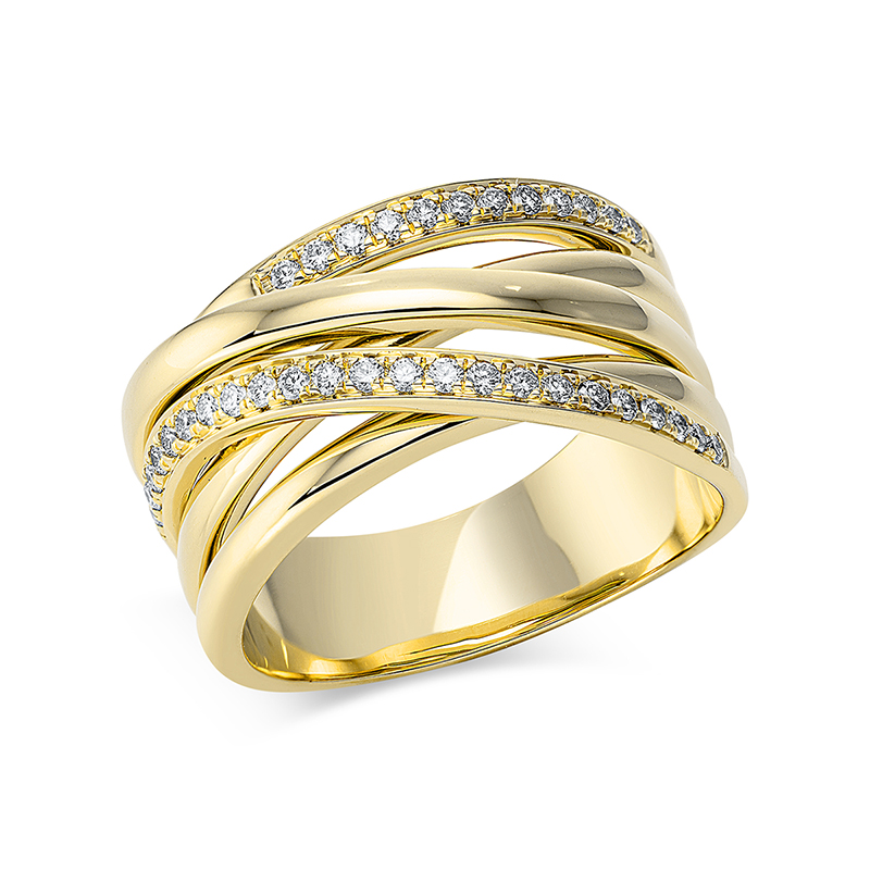 Pure! Diamonds Jewelry - Solitairering 18 kt