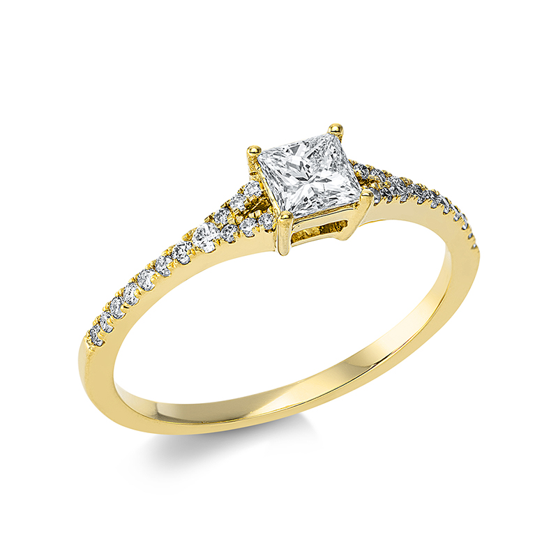 Pure! Diamonds Jewelry - Anneau Solitaire 4 griffes 18 kt