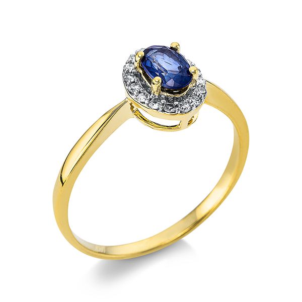 Pure! Diamonds Jewelry - Farbsteinring 4er-Krappe 18 kt "Oval" Pure! Diamonds Jewelry - Farbsteinring 4er-Krappe 18 kt "Oval"