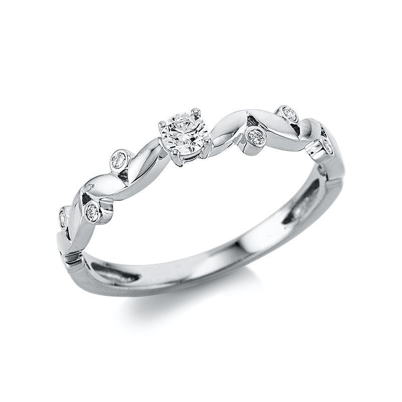 Pure! Diamonds Jewelry - Solitairering 14 kt