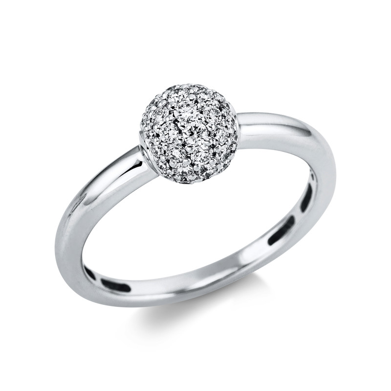 Pure! Diamonds Jewelry - Anillo solitario 18 kt