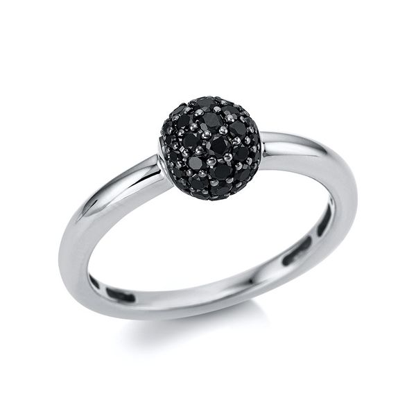 Pure! Diamonds Jewelry - Pavéring 18 kt , Fassung schwarz rhodiniert Pure! Diamonds Jewelry - Pavéring 18 kt , Fassung schwarz rhodiniert