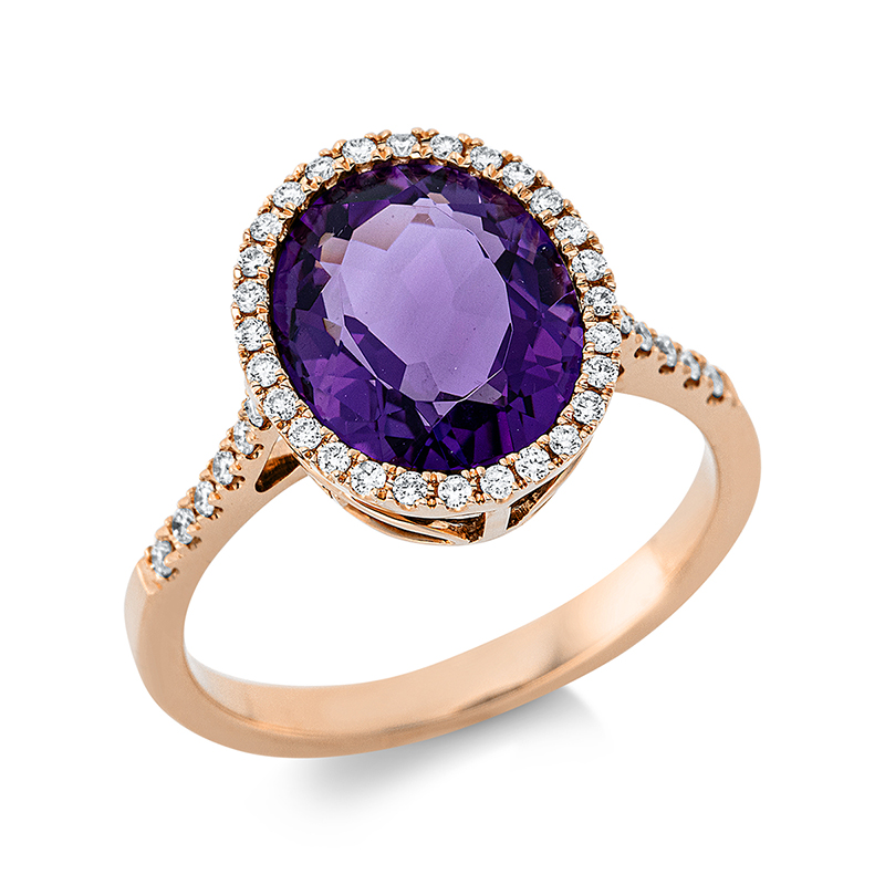 Pure! Diamonds Jewelry - Anillo de piedras de colores 18 kt