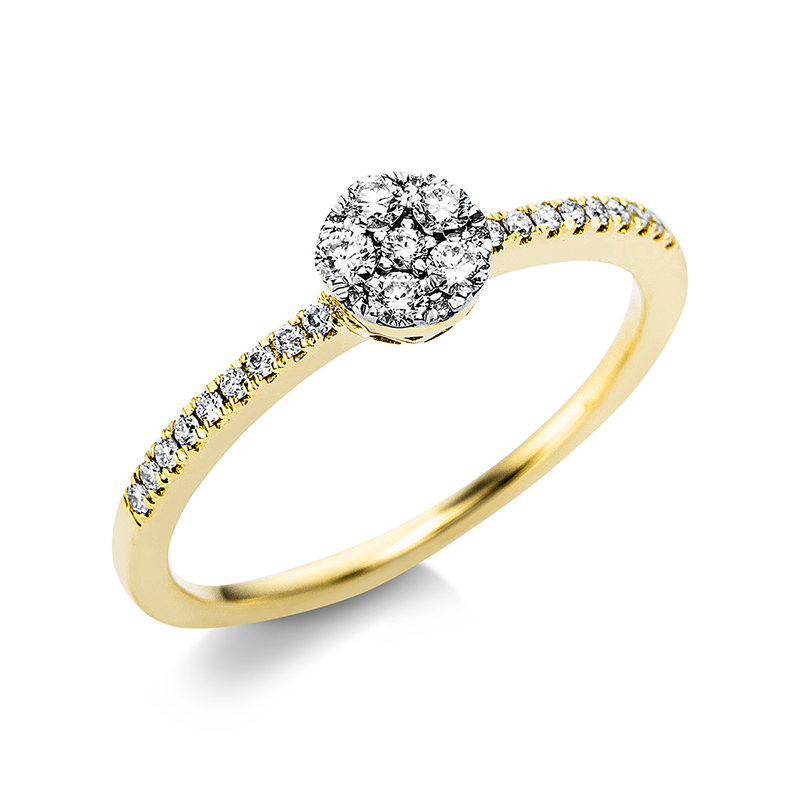 Pure! Diamonds Jewelry - Solitairering 18 kt