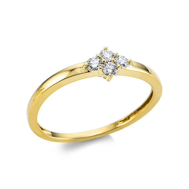 Pure! Diamonds Jewelry - Anneau solitaire 18 kt