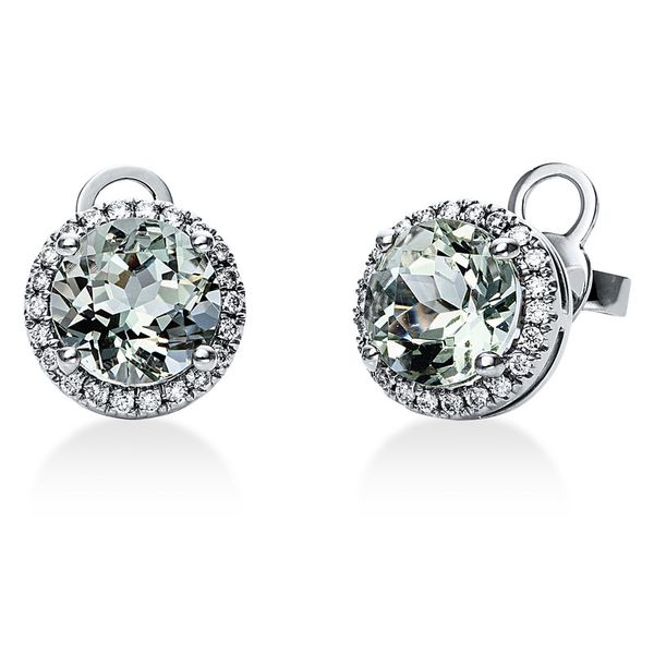 Pure! Diamonds Jewelry - Orecchinoa perno 4er la polvere 18 kt