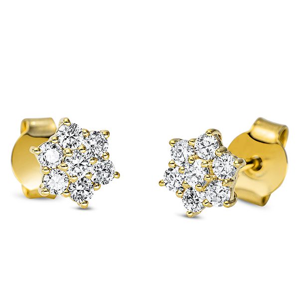 Pure! Diamonds Jewelry - Orecchini a perno 18 kt