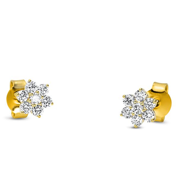 Pure! Diamonds Jewelry - Orecchini a perno 18 kt