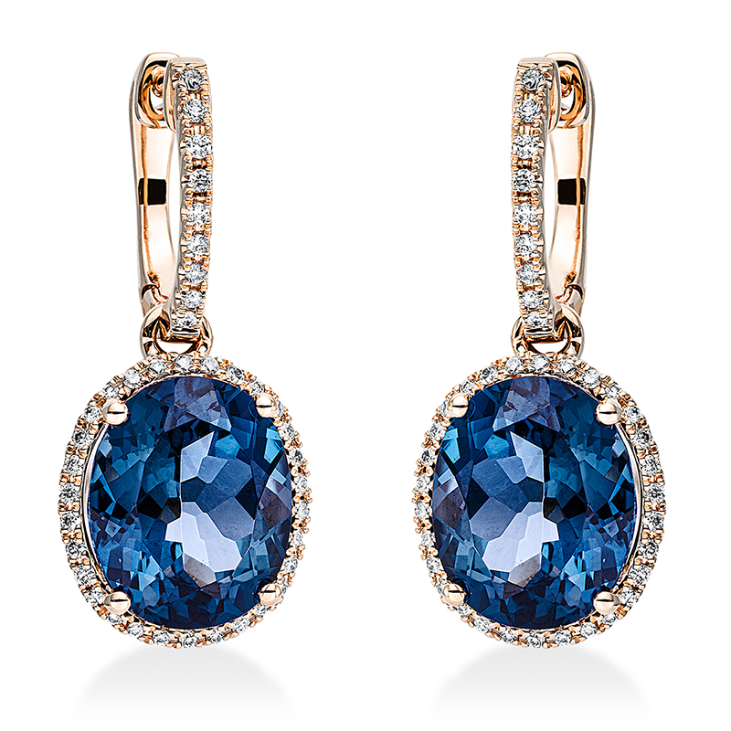 Pure! Diamonds Jewelry - Boucles d'oreilles 4 griffes 18 kt