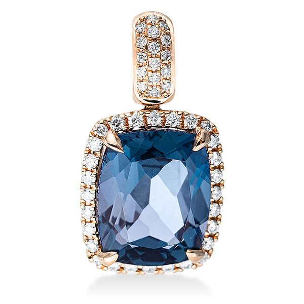 Pure! Diamonds Jewelry - Collana pietre colorate 4 griffe 18 kt, con occhiello Pure! Diamonds Jewelry - Collana pietre colorate 4 griffe 18 kt, con occhiello