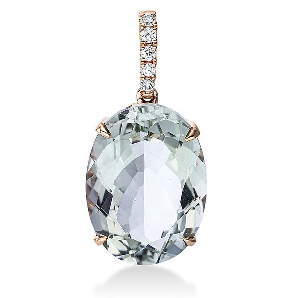 Pure! Diamonds Jewelry - Collana pietre colorate 4 griffe 18 kt, con occhiello Pure! Diamonds Jewelry - Collana pietre colorate 4 griffe 18 kt, con occhiello