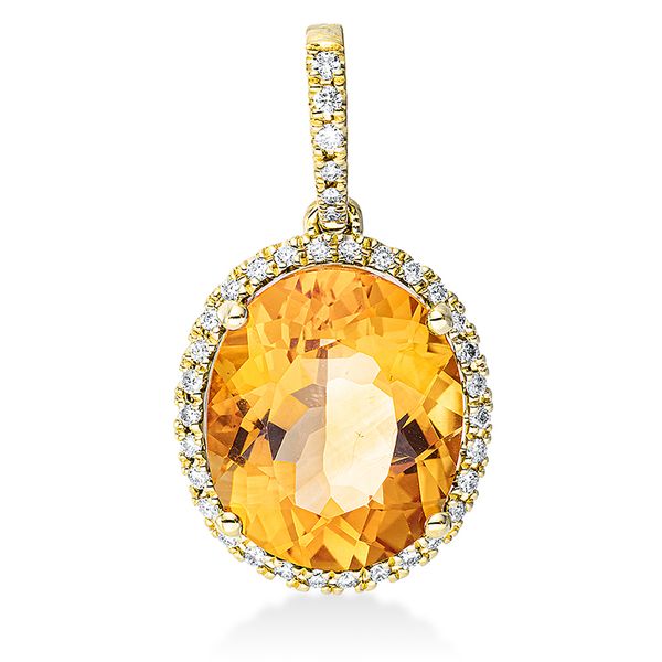 Pure! Diamonds Jewelry - Collana pietre colorate 4 griffe 18 kt, con occhiello