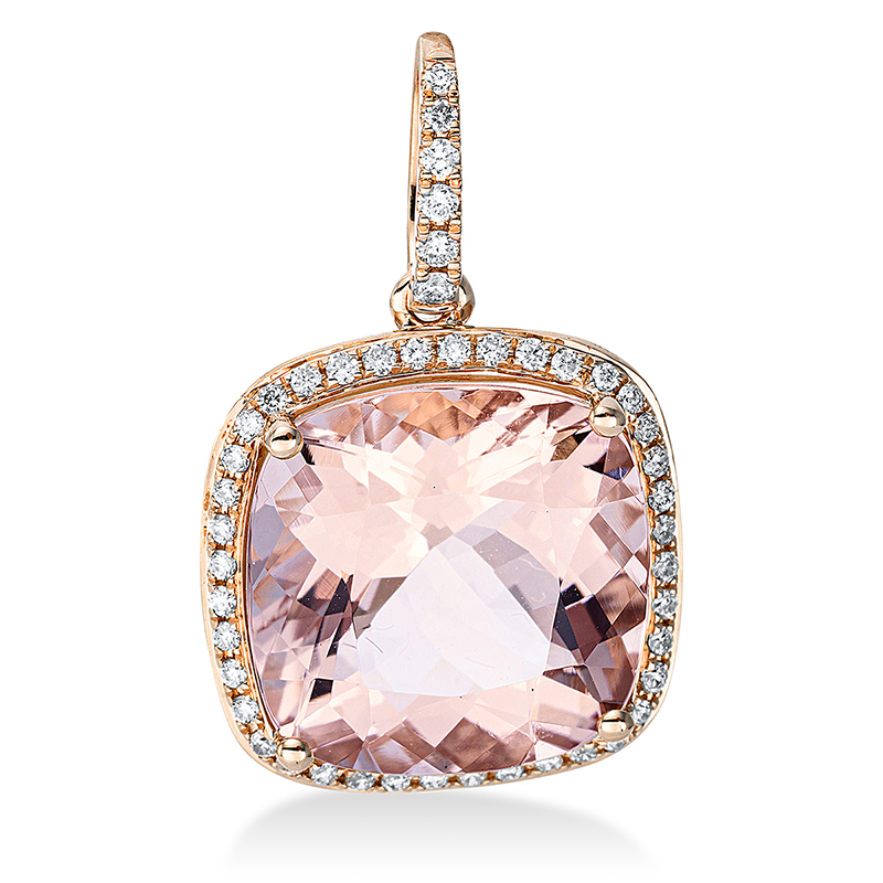 Pure! Diamonds Jewelry - Collana pietre colorate 4 griffe 18 kt, con occhiello