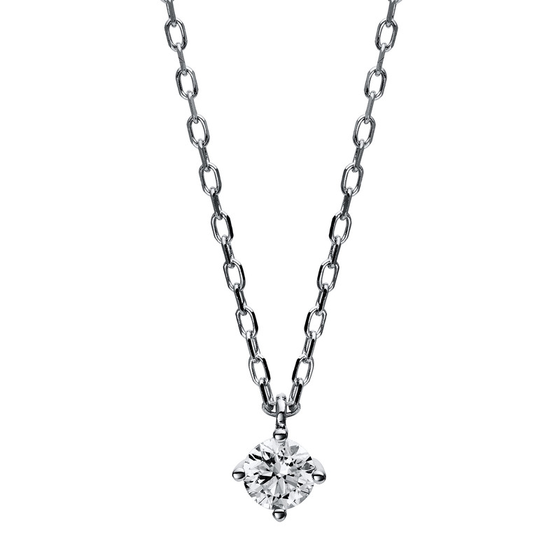 Pure! Diamonds Jewelry - Collier 4 griffes 14 kt