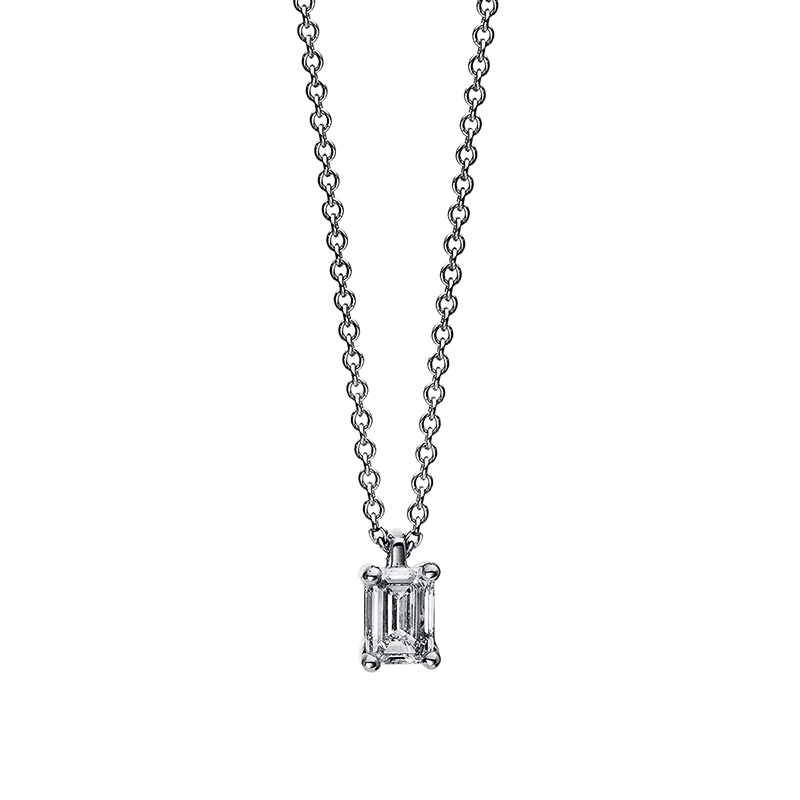 Pure! Diamonds Jewelry - Collier 4er la polvere 18 kt, Moschettone