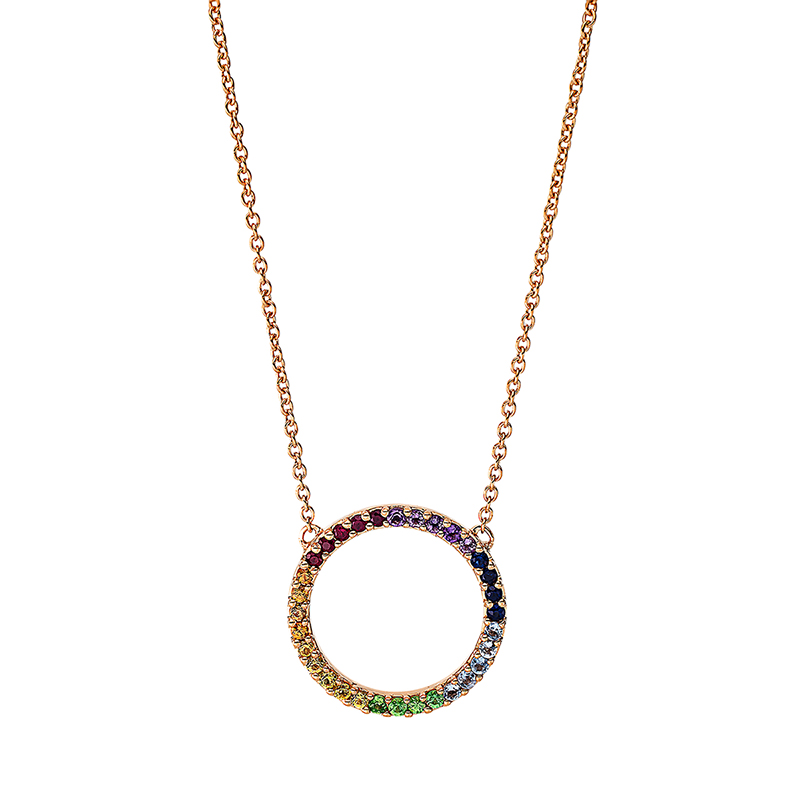 Pure! Diamonds Jewelry - Collier 18 kt "cercle", avec ZÖ 42 cm