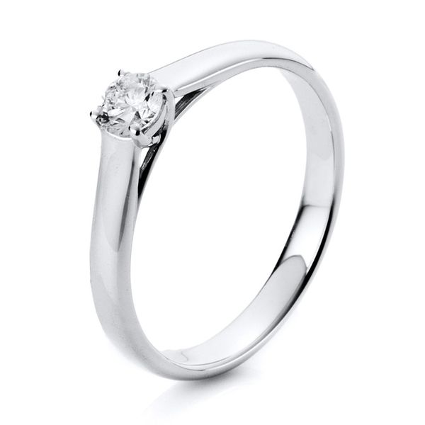 Pure! Diamonds Jewelry - Solitairering 4er-Krappe 18 kt
