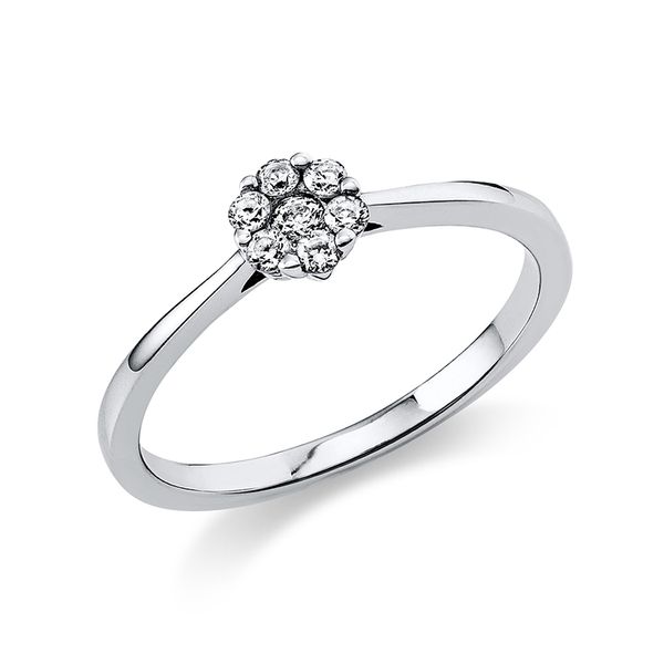 Pure! Diamonds Jewelry - Anillo solitario 950 Platino