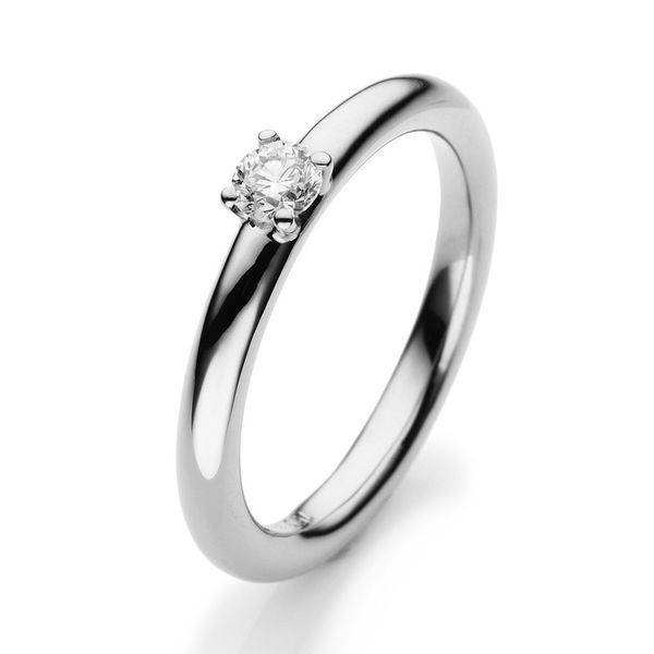 Pure! Diamonds Jewelry - Solitairering 4er-Krappe 18 kt , poliert Pure! Diamonds Jewelry - Solitairering 4er-Krappe 18 kt , poliert