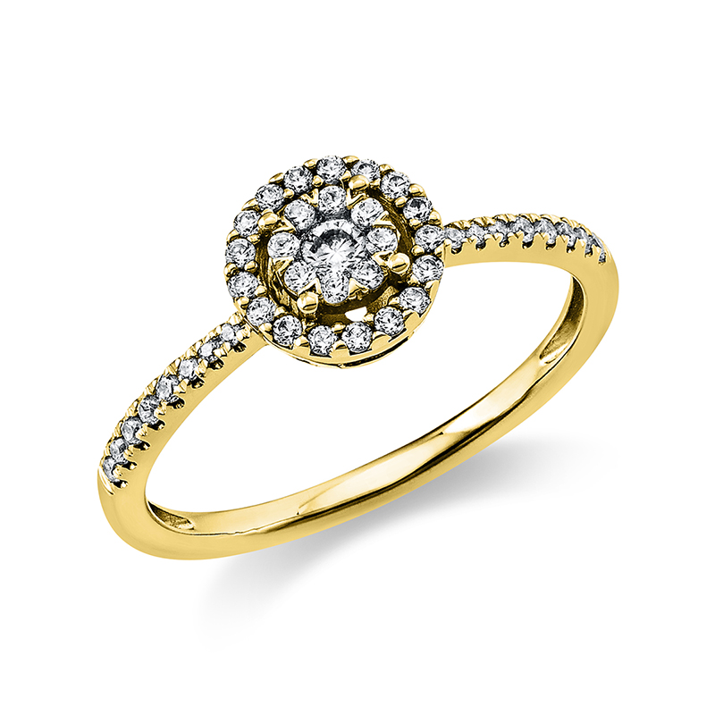 Pure! Diamonds Jewelry - Solitairering 18 kt